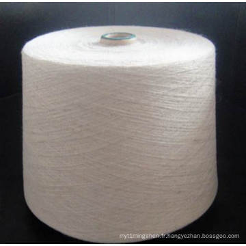 Fil 85pct de polyester / 15pct Lin 30s pour le tricotage et le tissage